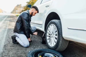 Technician Changing tire starting at just Rs 249